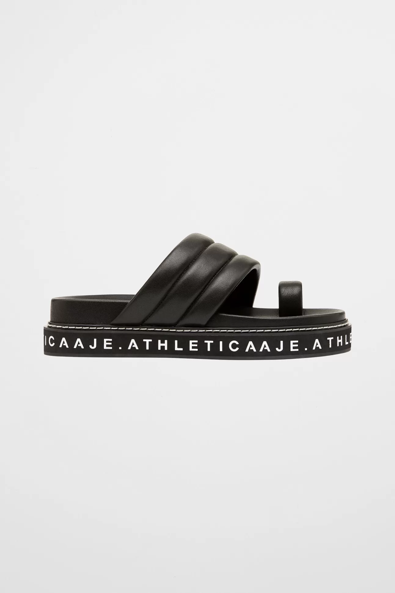 Aje ATHLETICA Quilted Platform Slide 915 Black/White Sale