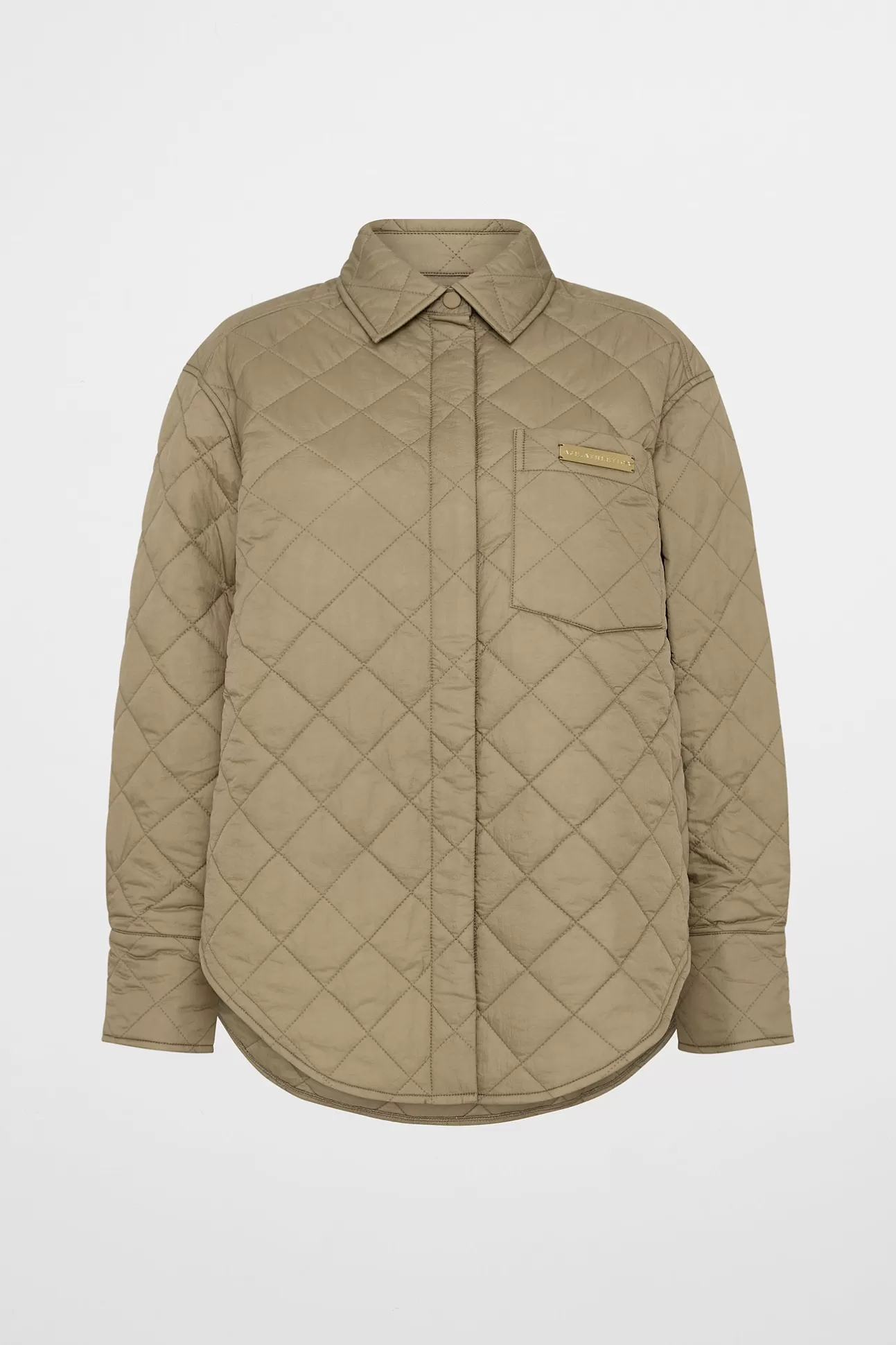 Aje ATHLETICA Quilted Shirt 421 Soft Khaki Sale