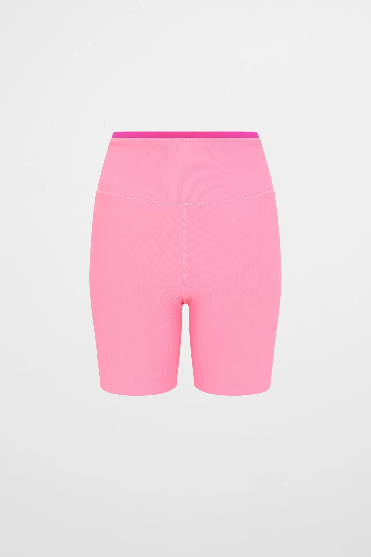 Aje ATHLETICA Ribbed Mid Length Bike Short 601 Deep Blush Cheap