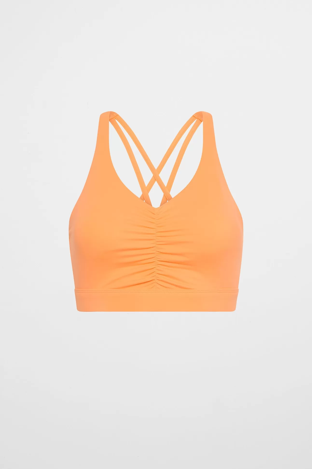 Aje ATHLETICA Ruched Crossback Bra 353 Soft Apricot Online