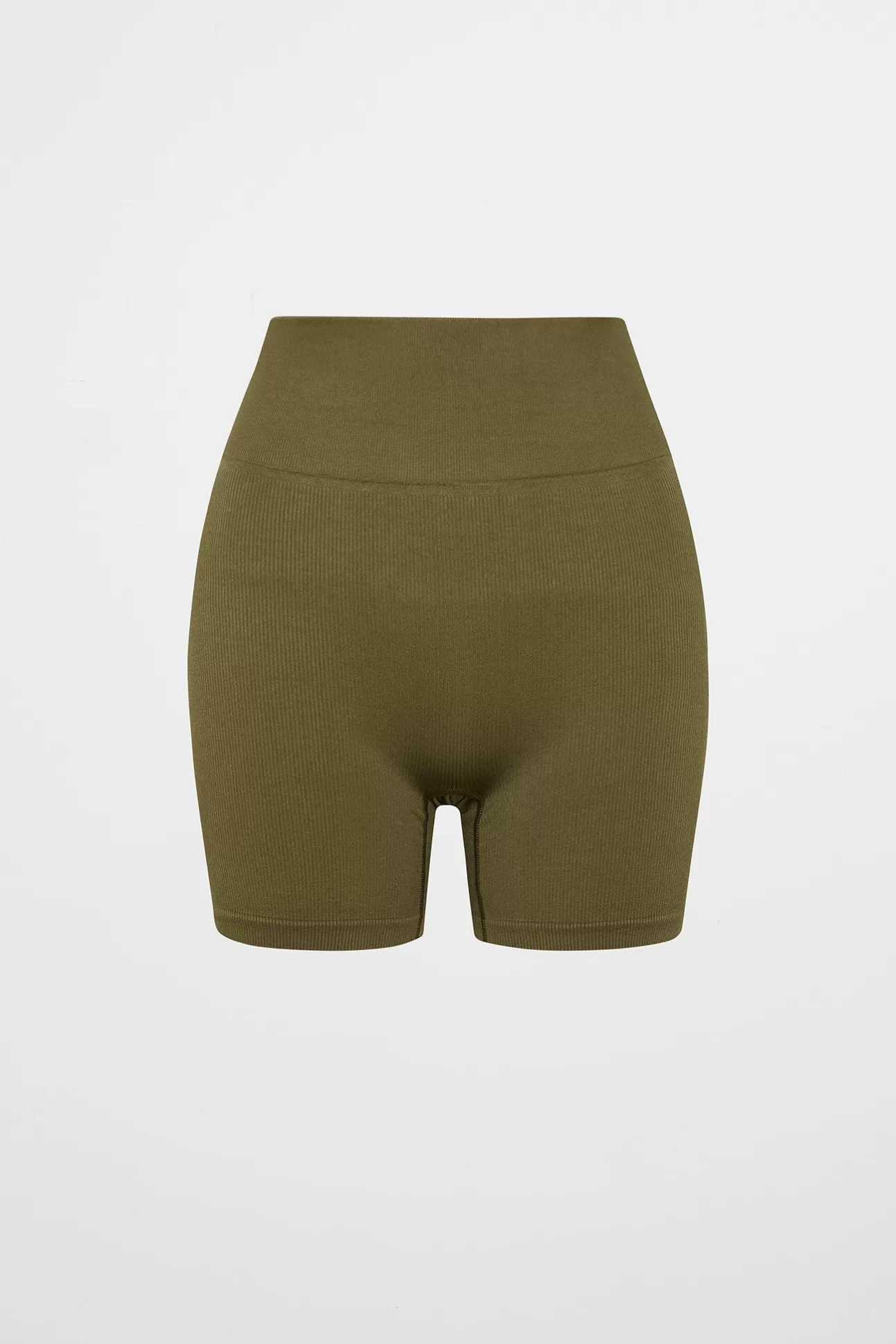 Aje ATHLETICA Seamless Rib Short 624 Deep Khaki Fashion