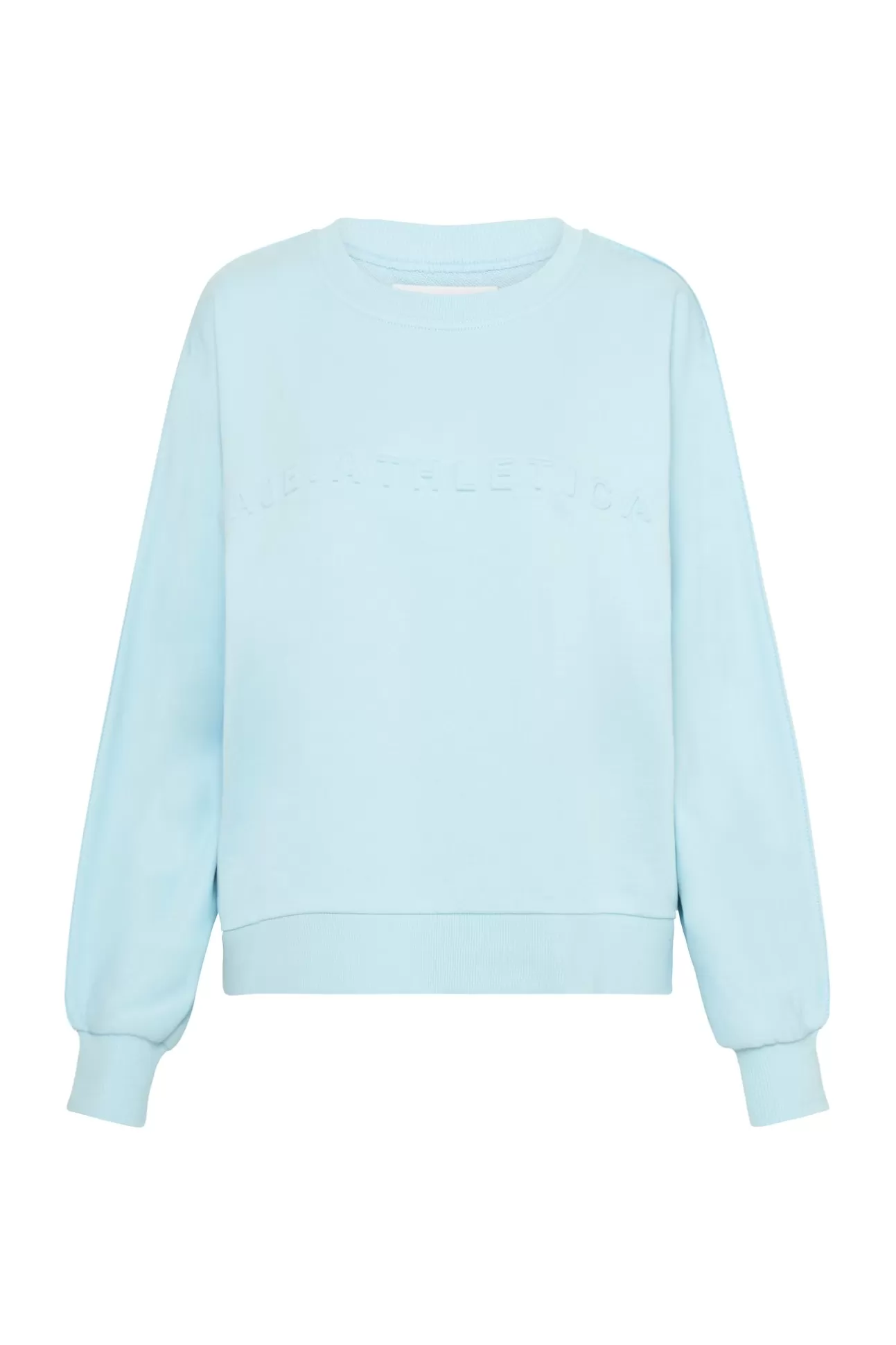 Aje ATHLETICA Signature Embossed Logo Crew Jumper 401 Ice Blue Sale