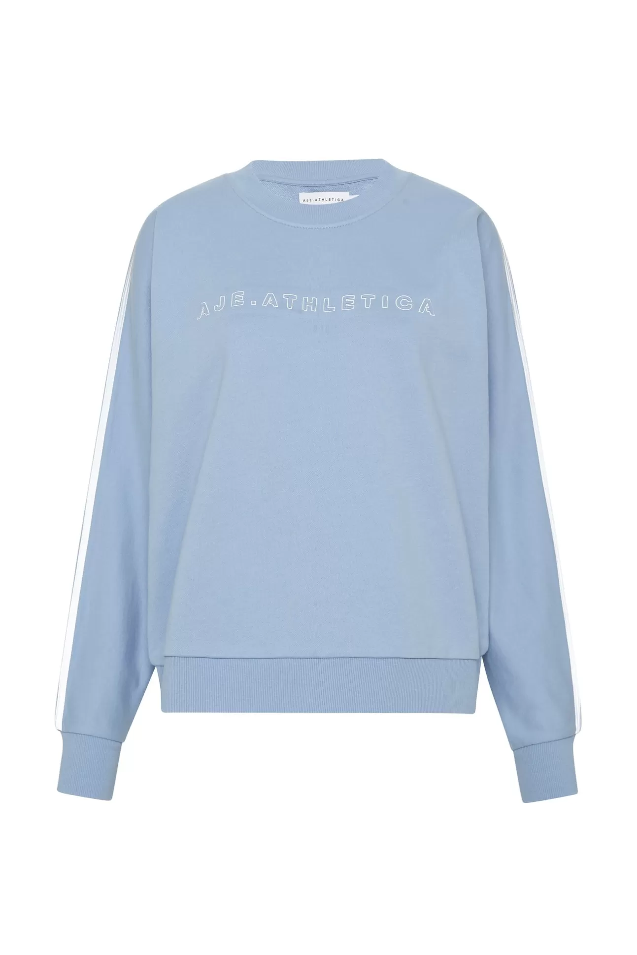 Aje ATHLETICA Signature Logo Crew Jumper 401 Steel Blue Hot