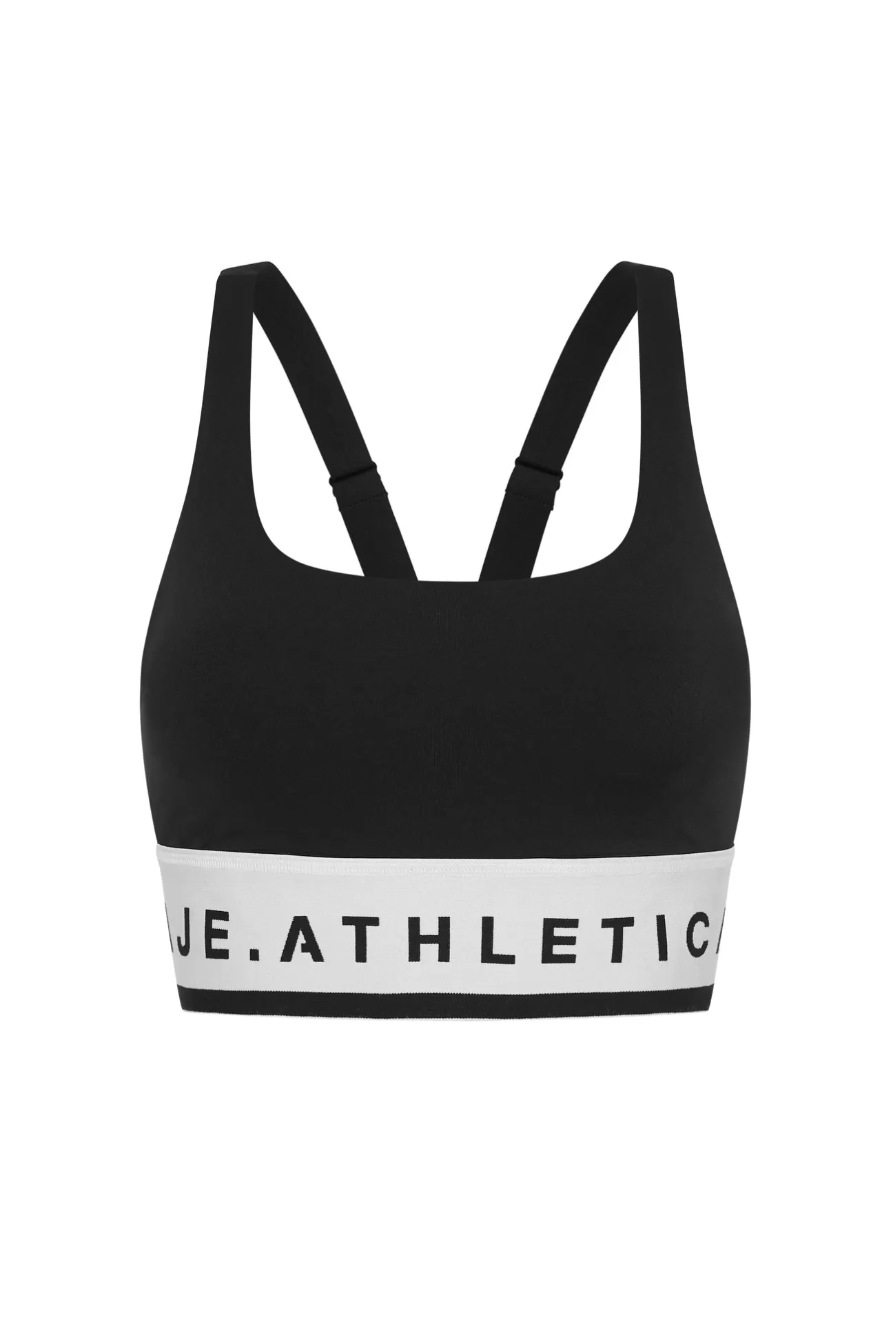 Aje ATHLETICA Signature Logo Sports Bra 313 Black/White Flash Sale