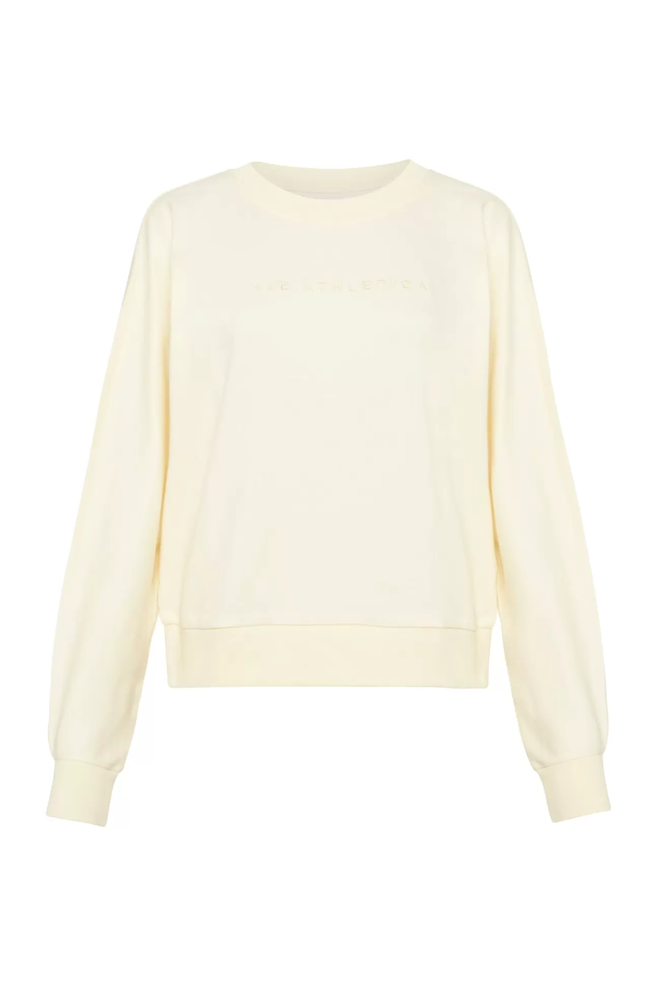 Aje ATHLETICA Signature Logo Sweatshirt 122 Light Ivory Store