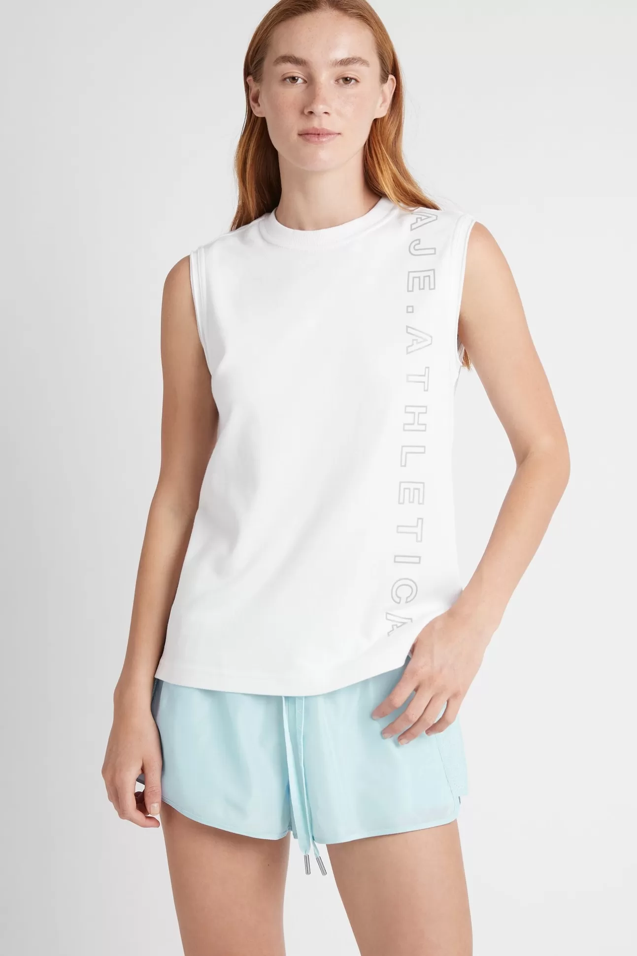 Aje ATHLETICA Signature Logo Tank 101 White Discount