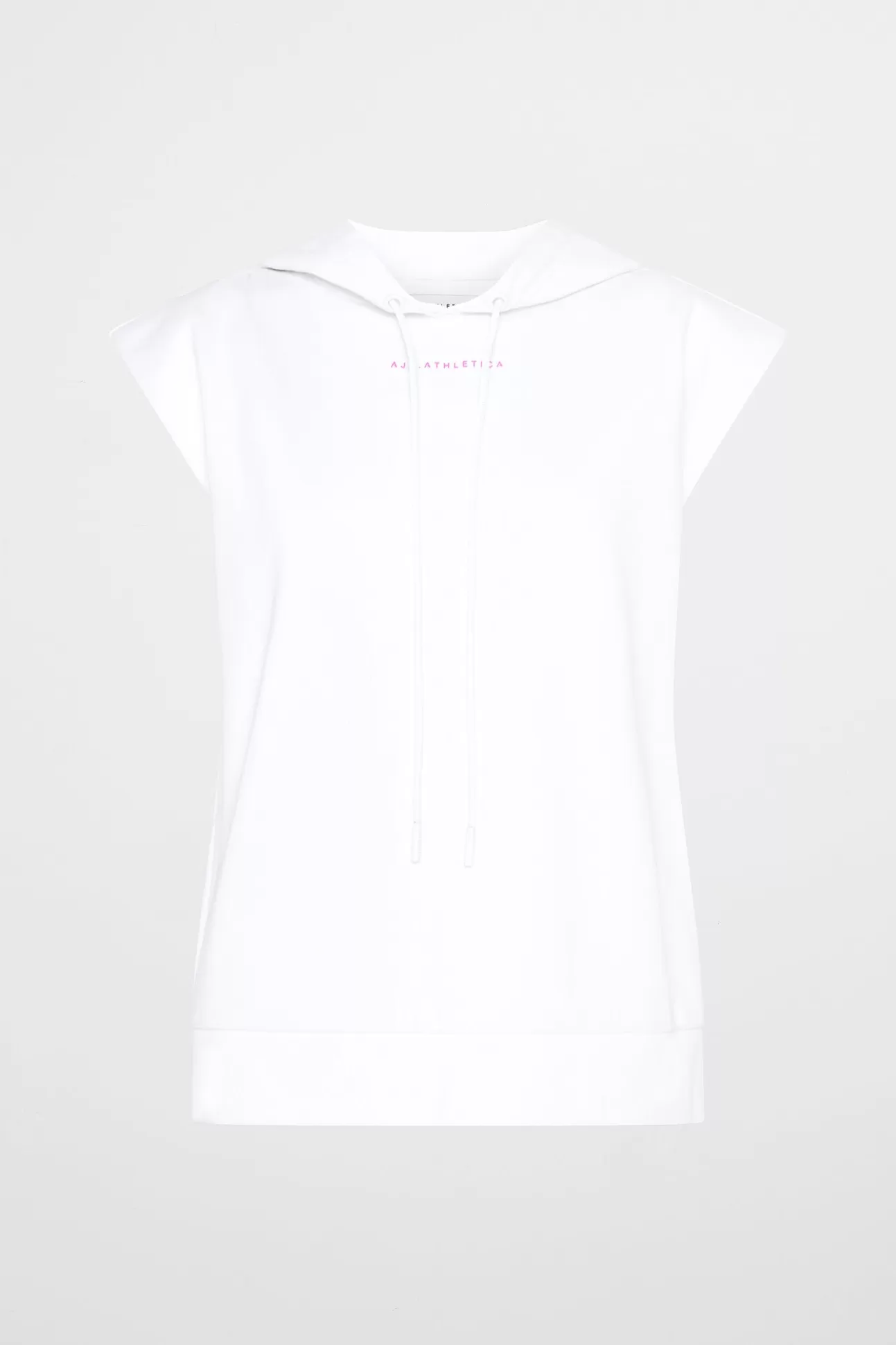 Aje ATHLETICA Sleeveless Logo Hoodie 402 White/Pink Store