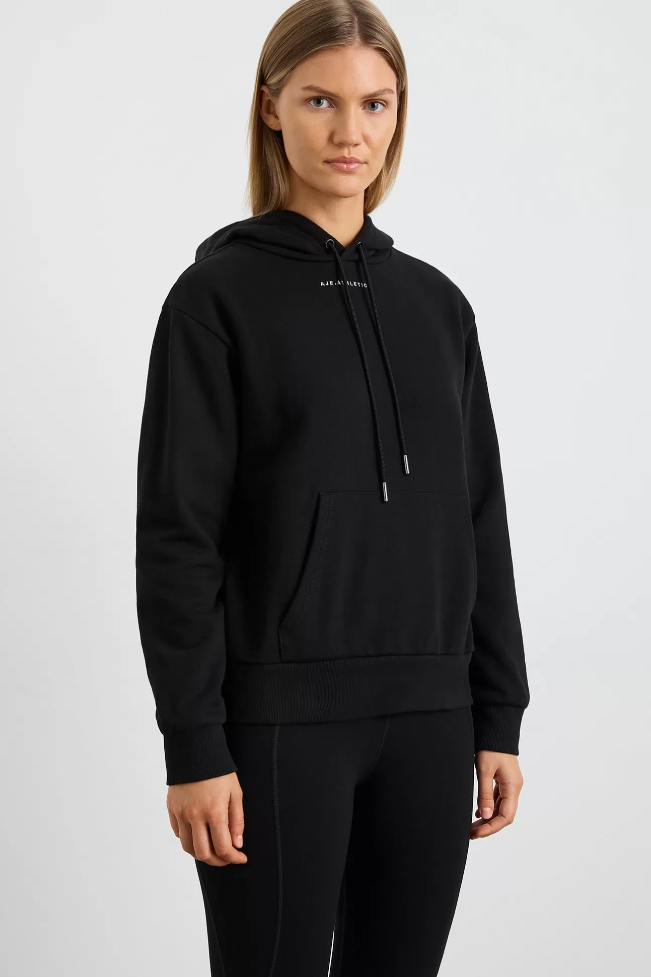 Aje ATHLETICA Slim Fit Hoodie 709 Black Cheap