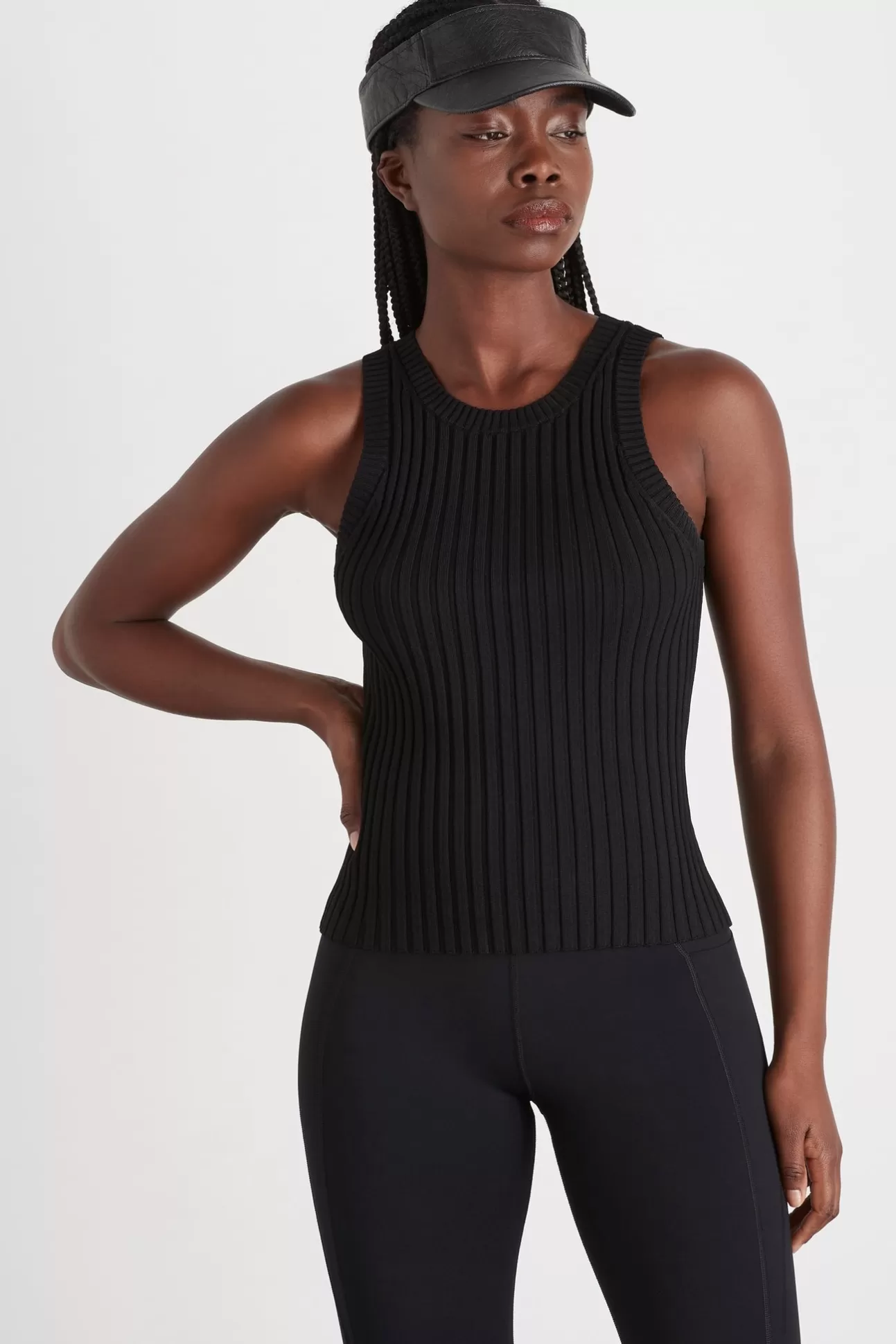 Aje ATHLETICA Slim Knitted Tank 107 Black Discount