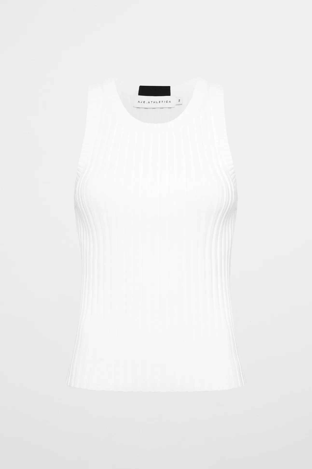 Aje ATHLETICA Slim Knitted Tank 107 White New