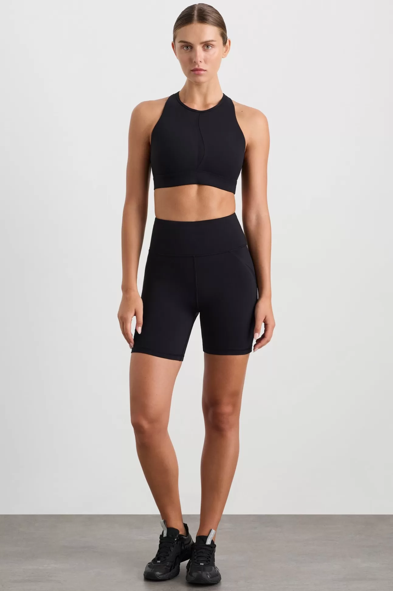 Aje ATHLETICA Spliced Mesh Bike Shorts 636 Black Best Sale