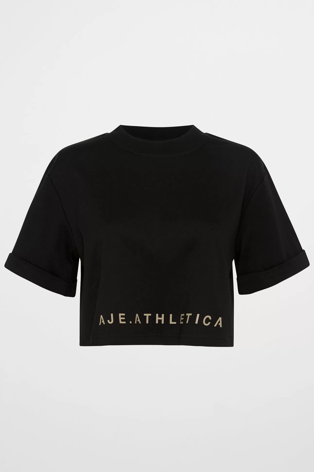 Aje ATHLETICA Split Back Crop Tee 114 Black/Multi Online