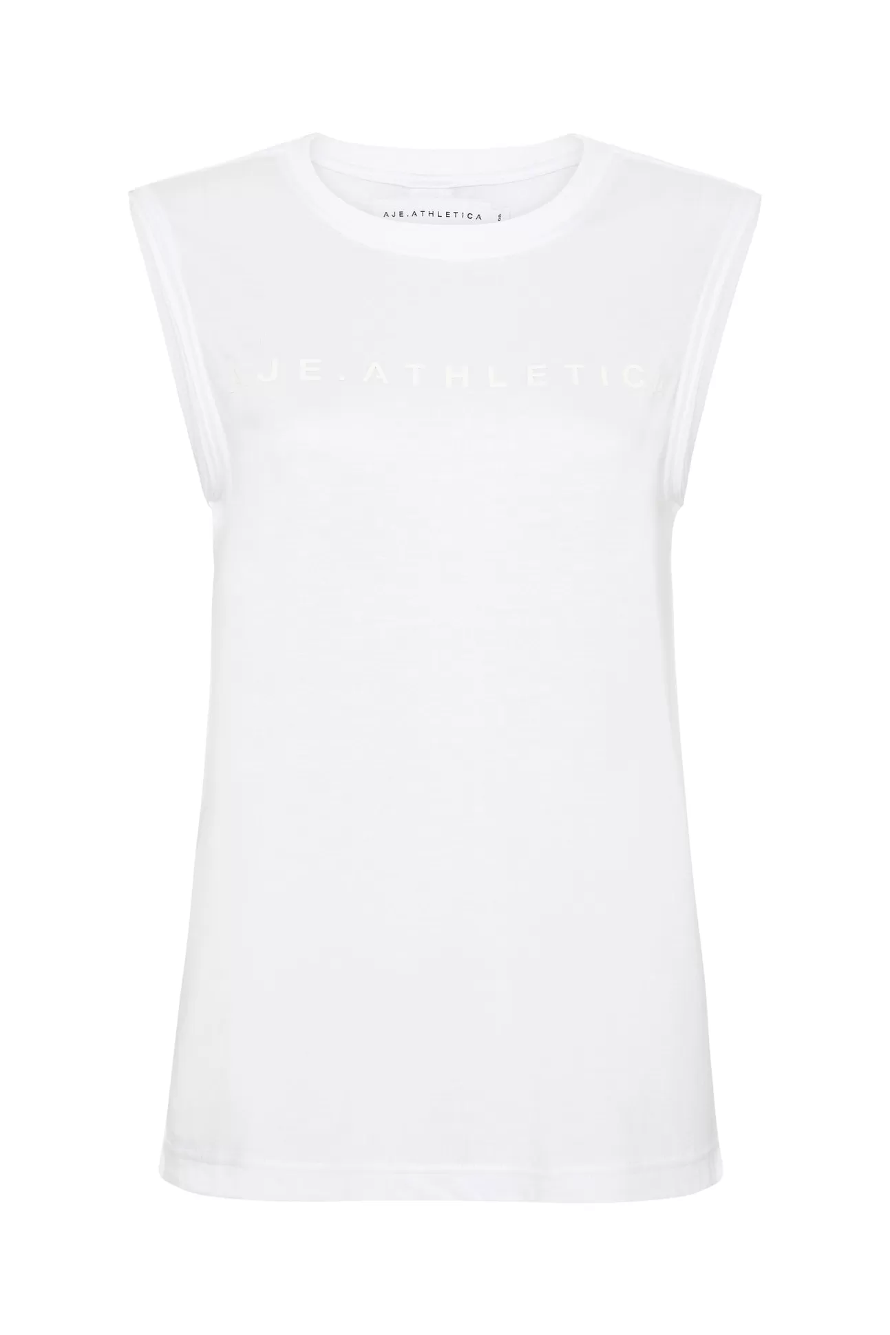 Aje ATHLETICA Split Back Tank 111 White/White Discount