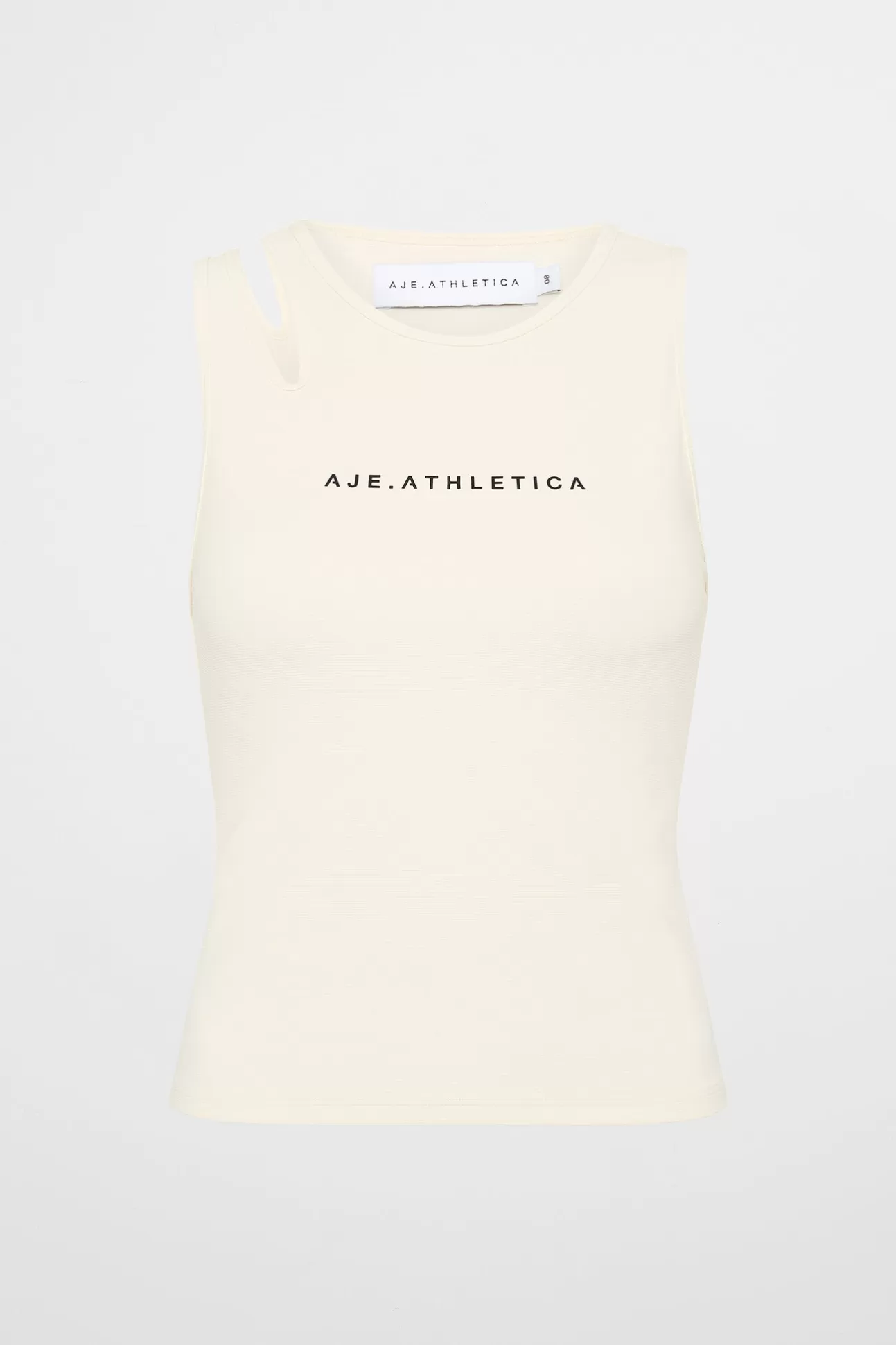 Aje ATHLETICA Split Strap Tank 147 Limestone Beige Outlet