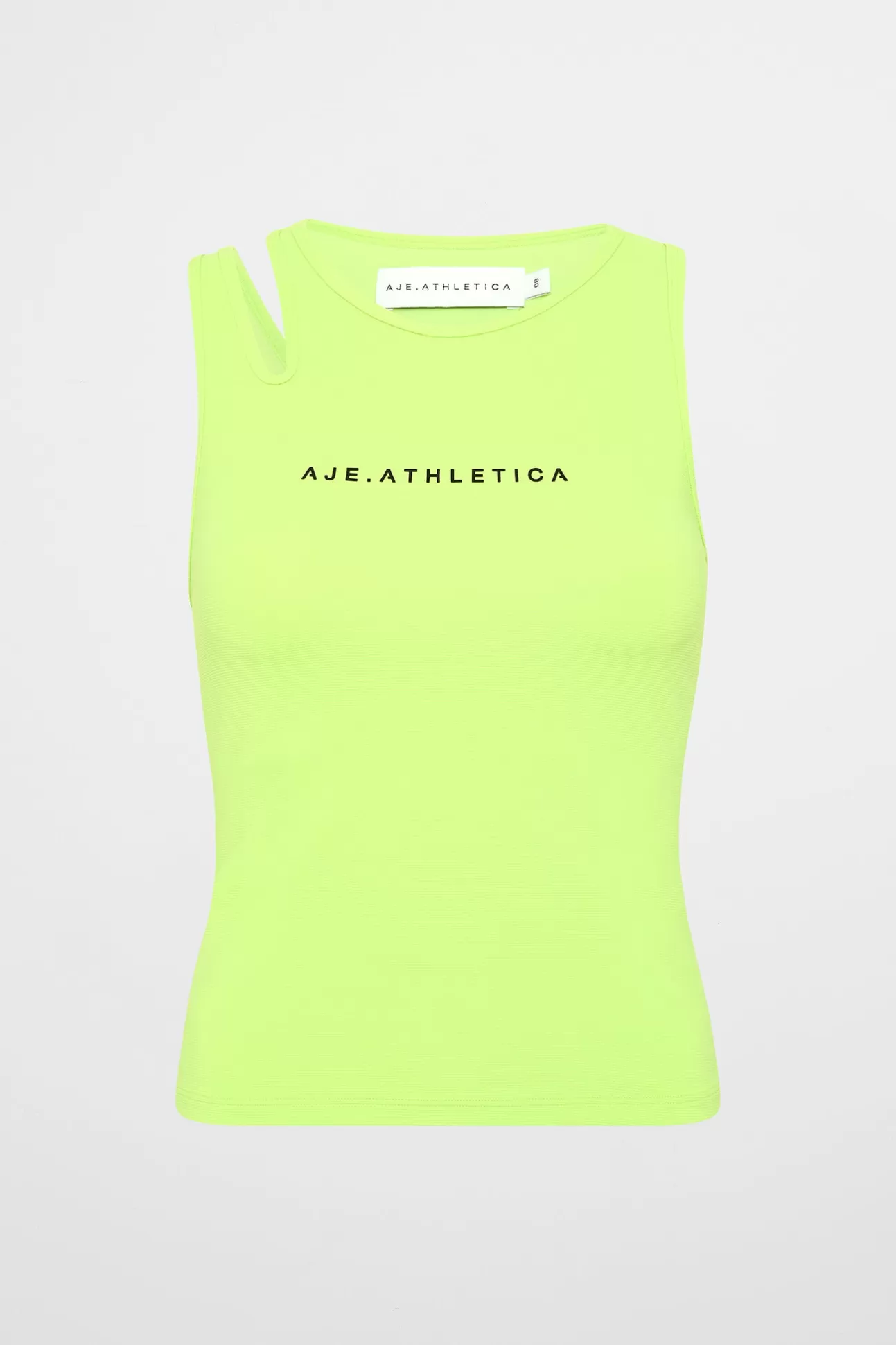 Aje ATHLETICA Split Strap Tank 147 Lime Green Discount