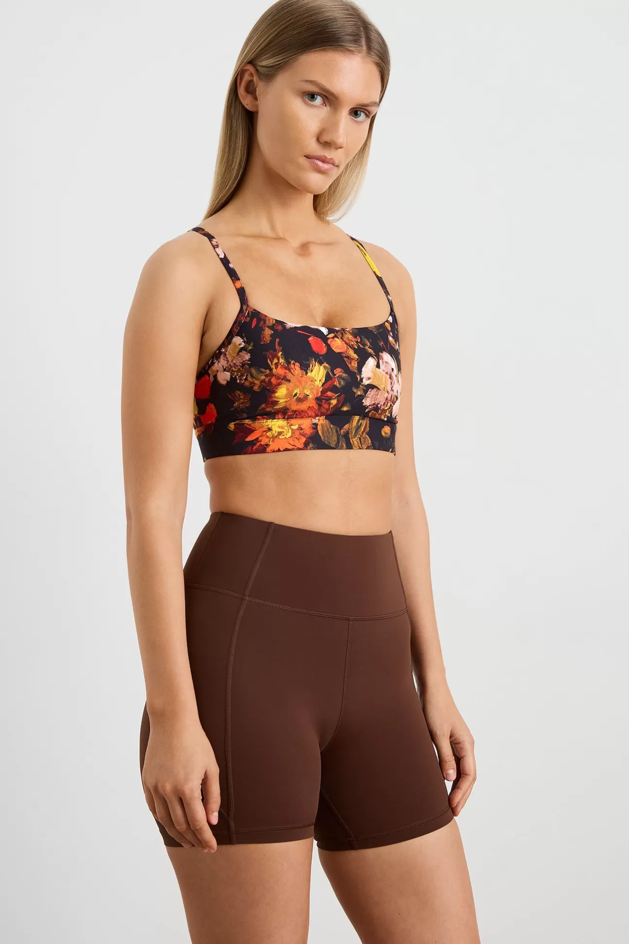 Aje ATHLETICA Square Neck Sports Bra 307 Autumnal Garden Outlet