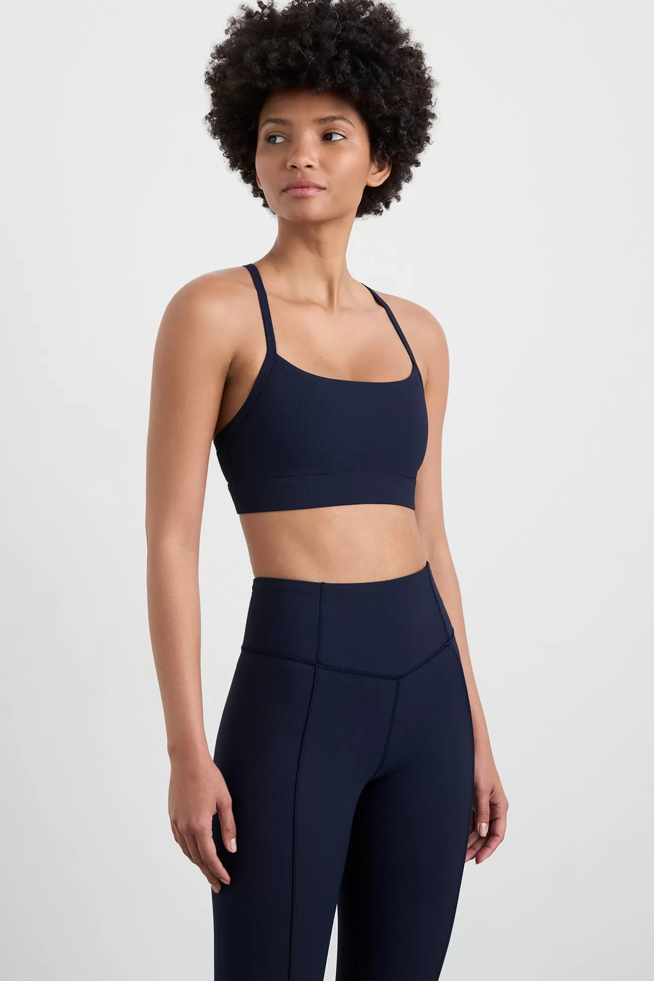 Aje ATHLETICA Square Neck Sports Bra 307 Galaxy Blue Clearance