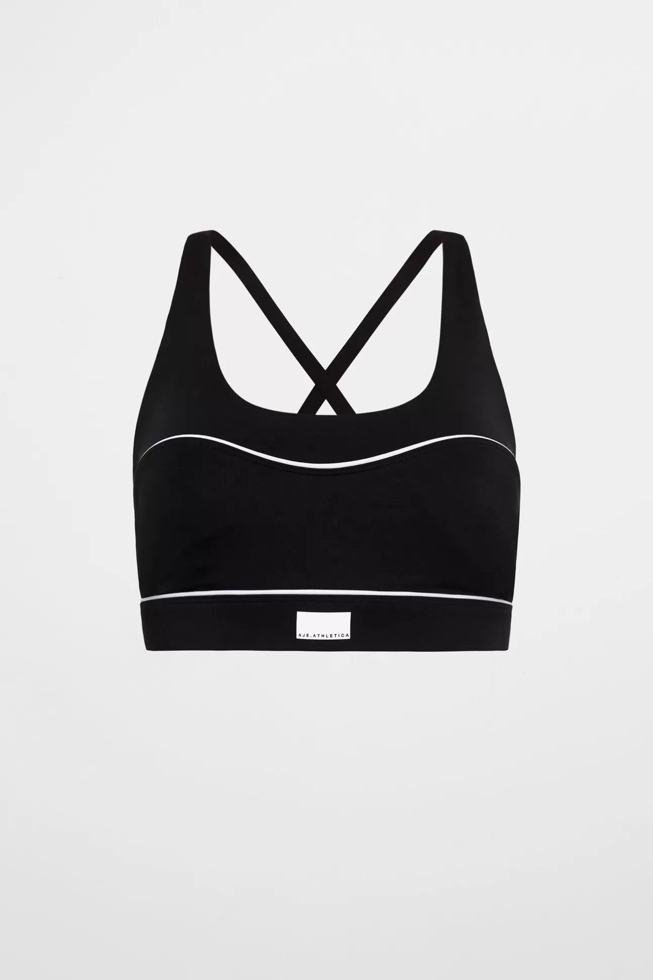 Aje ATHLETICA Sweetheart Piping Bra 330 Black/White Outlet