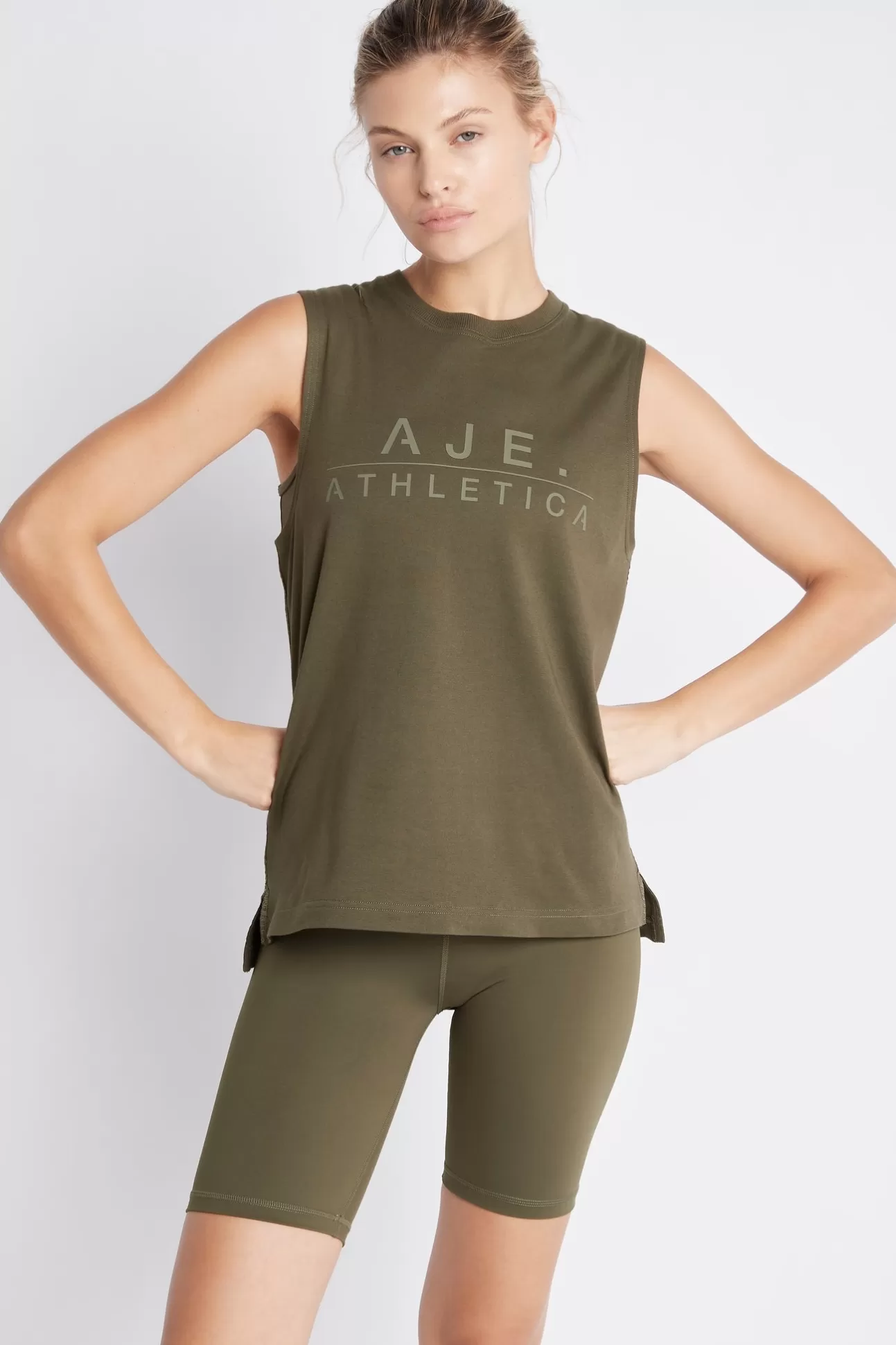 Aje ATHLETICA Tank Top 009 Khaki Store