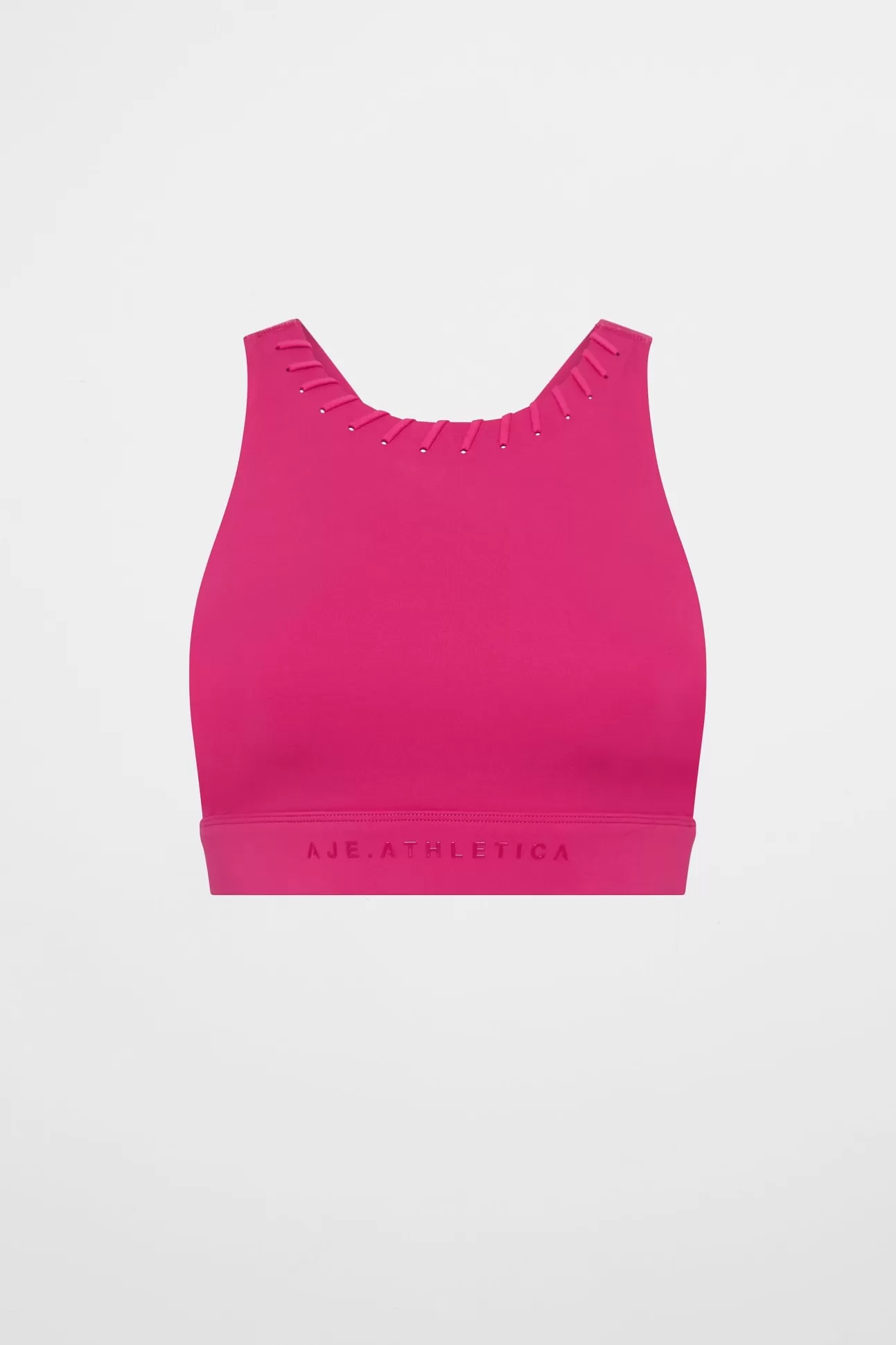 Aje ATHLETICA Whipstitch Crop Top 326 Berry Store