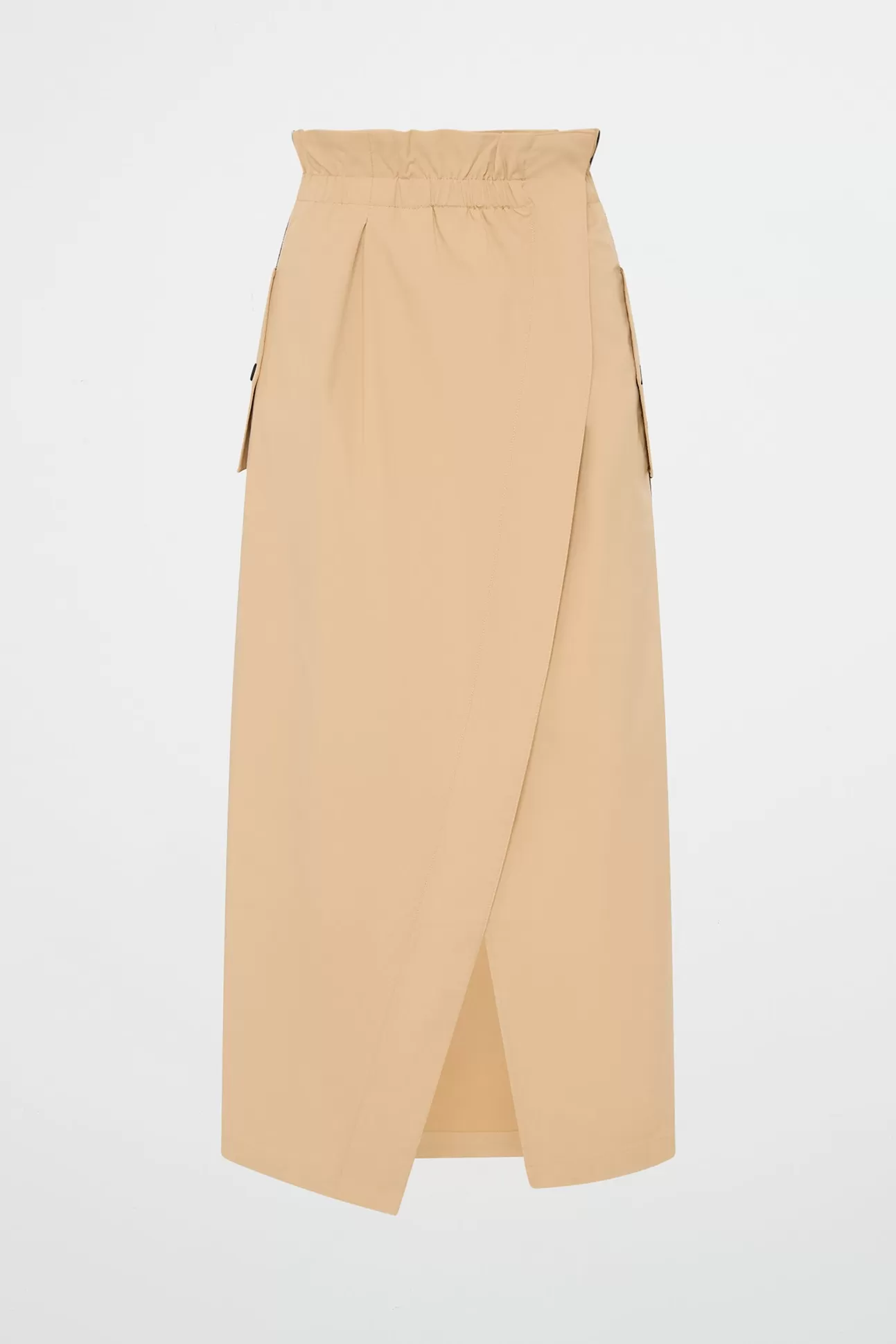 Aje ATHLETICA Wrap Contrast Skirt 615 Natural Tan / Black Online