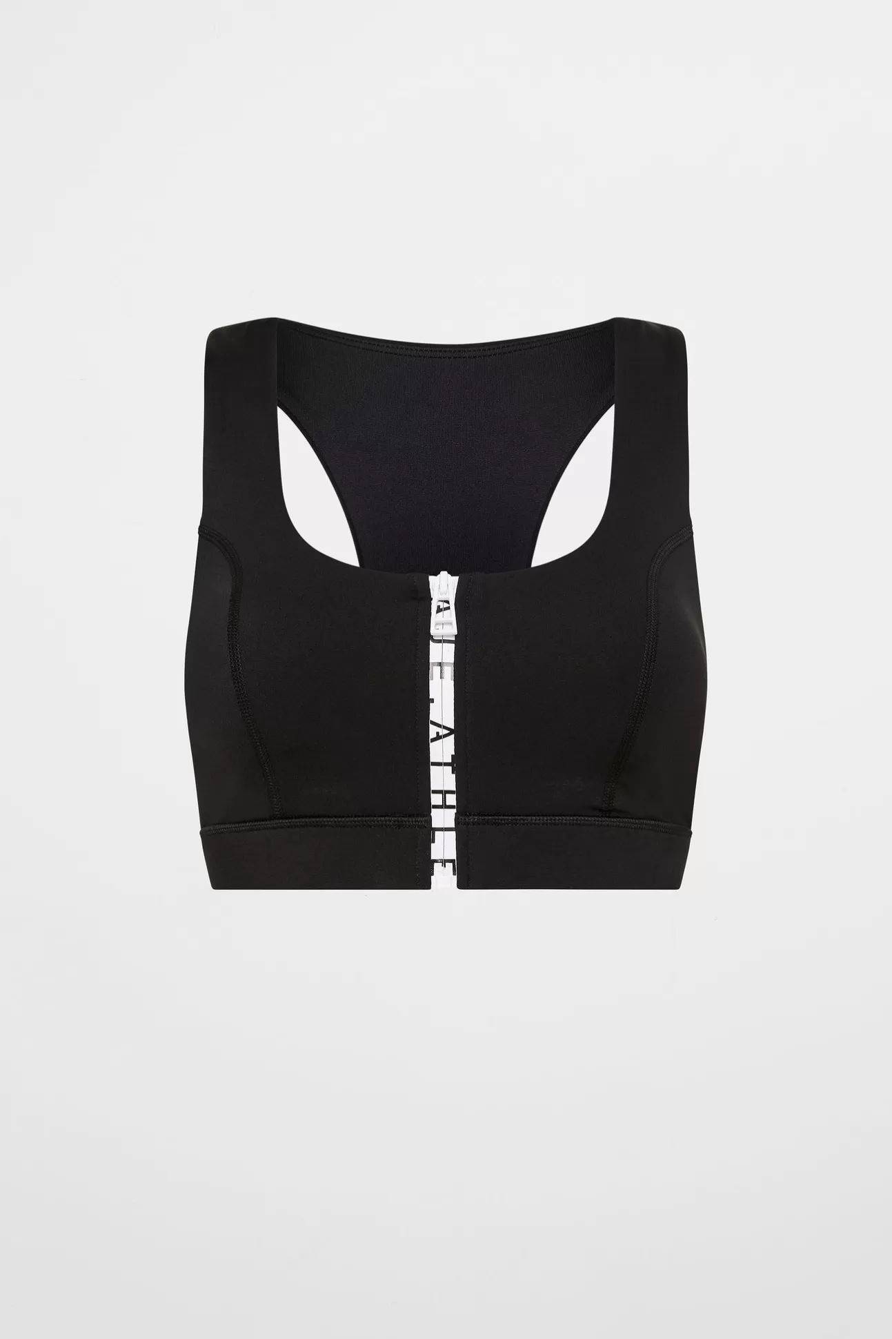 Aje ATHLETICA Zip Front Logo Mesh Bra 329 Black Online