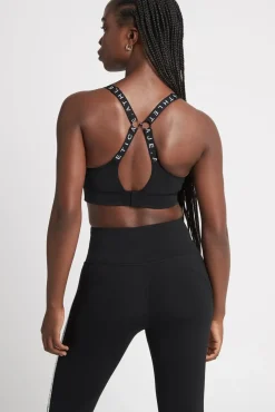 Adjustable Strap Logo Tape Sports Bra 321