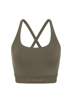 Adjustable Strap Ribbed Cross Back Sports Bra 322