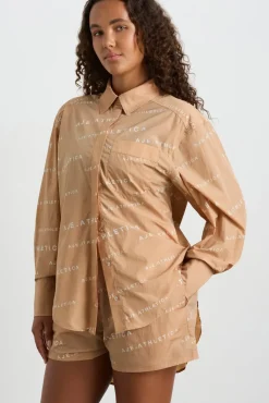 All Over Logo Spray Shirt 406