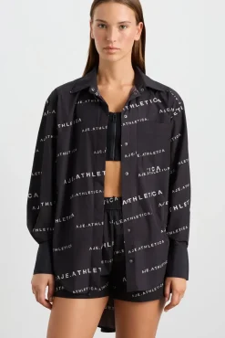 All Over Logo Spray Shirt 406