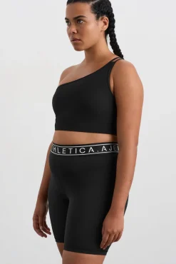 Asymmetric Ribbed Crop Top 386