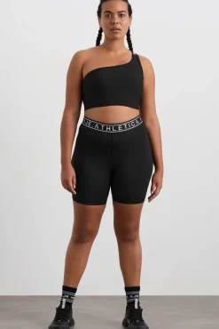 Asymmetric Ribbed Crop Top 386