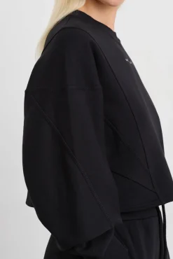 Batwing Crop Crew Jumper 413