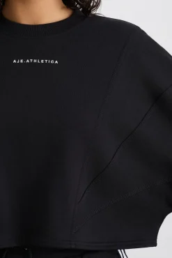 Batwing Crop Crew Jumper 413