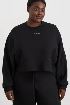 Batwing Crop Crew Jumper 413