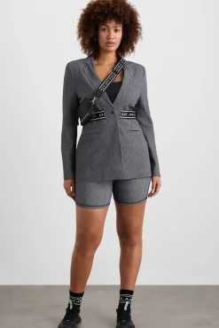 Belted Logotape Blazer 713