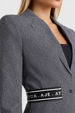 Belted Logotape Blazer 713