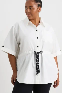 Belted Short Sleeve Shirt 433