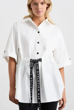 Belted Short Sleeve Shirt 433