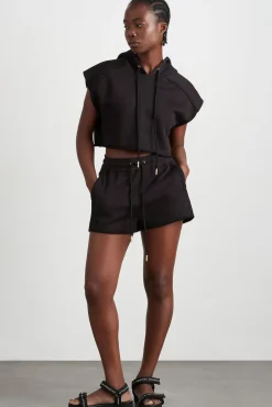 Braided Terry Crop Hoodie 402