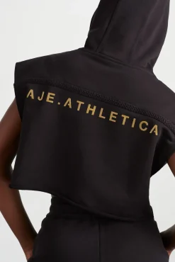 Braided Terry Crop Hoodie 402