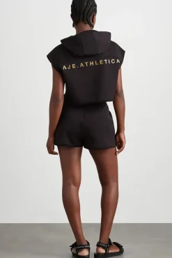 Braided Terry Crop Hoodie 402