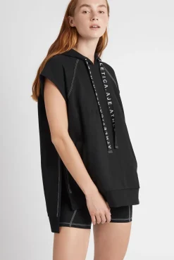 Classic Longline Short Sleeve Hoodie 404