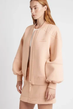 Classic Spacer Knit Bomber Jacket 704