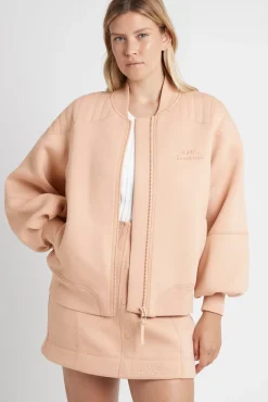 Classic Spacer Knit Bomber Jacket 704