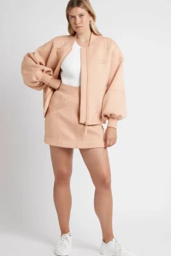 Classic Spacer Knit Bomber Jacket 704