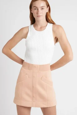 Classic Spacer Knit Mini Skirt 609