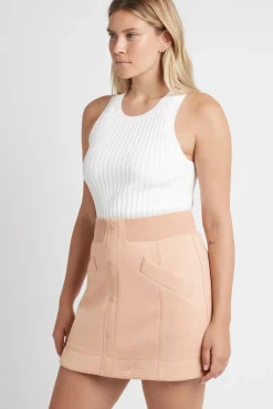 Classic Spacer Knit Mini Skirt 609