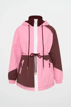 Colour Block Long Jacket 731