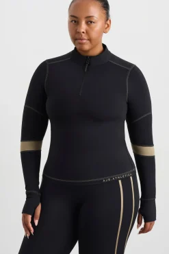 Colour Blocked Quarter Zip 758